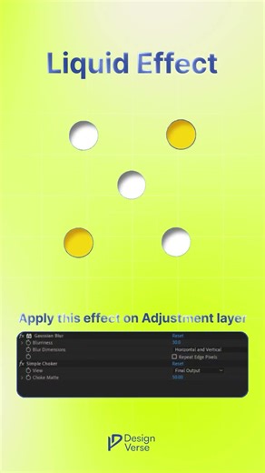 Easy Liquid Effect in After Effects | Day 3 🌊 #shorts #corporatedesign #adobesoftware #cat