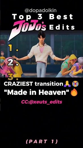 Ranking the Best JoJo Edits PART 1