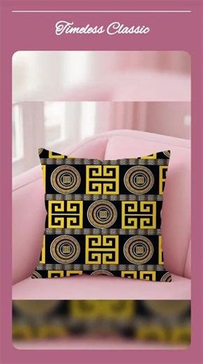 Greek Pattern Pillow Cover