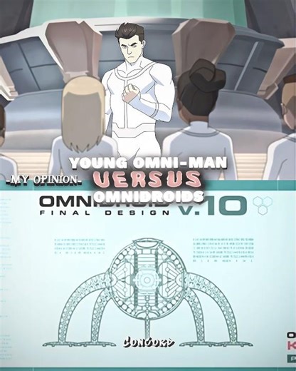 Young Omni-Man vs Omnidroids