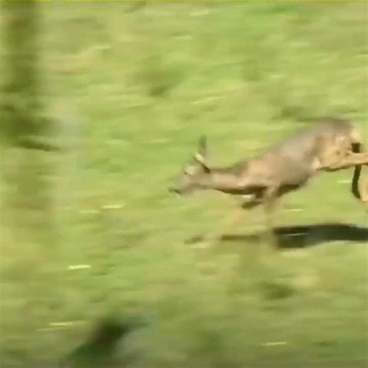 Eagle Hunts a Running Deer in an Incredible Wildlife Chase! 🦅🦌