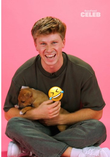 He’s giving bird of paradise type rizz, he puts on a show! watch the Robert Irwin Puppy Interview on BuzzFeed Celeb now! #robertirwin