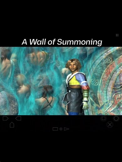 💖Final Fantasy X💖 Yuna's party reached a wall of fayths that someone is using for a grand summoning. #ffjourneys #finalfantasyx #AWallOfSummoning #JRPG #squaresoft