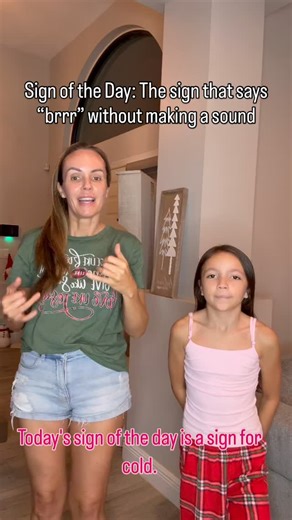 Krystan| American Sign Language Interpreter on Instagram: "⭐️ Sign of the Day: The sign that says “brrr” without making a sound ❄️ ➡️The sign for cold 🥶 👉 Follow us for more daily signs! #asl #learnasl #signoftheday #americansignlanguage #signing #signlanguage #learnsignlanguage #aslinterpreter #babysignlanguage #babysigns #hardofhearingawareness #hardofhearing #hardofhearingkids #parentsofdeafchildren #parentsofhardofhearingchildren"