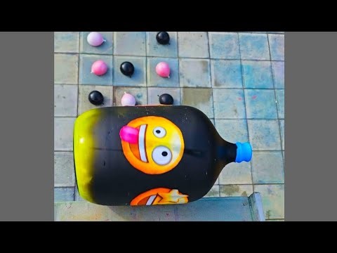 🎈Breaking Glass Bottles and Balloon drops 💦 - Crushing Crunchy & Soft Things⚠️🍾