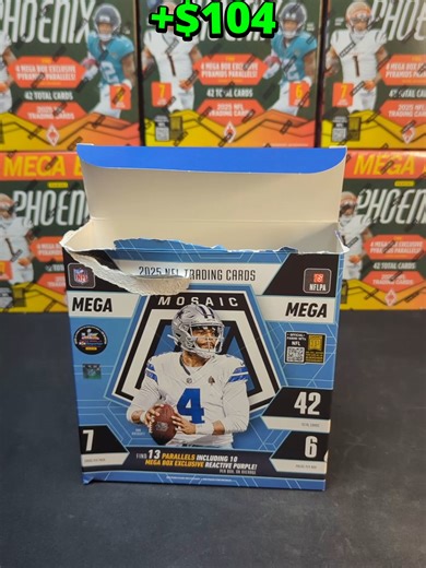 Day 10 of opening 1 pack until I get a Mosaic Case Hit. Enjoy the Series! https://www.ebay.com/usr/goldscollection https://whatnot.com/invite/goldscollection #casehit #mosaic #1packaday #stainedglass #packopening