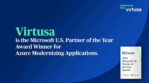 🏆🎉 Virtusa has been honored with the Microsoft Inspire US Partner of the Year Award for the second year in a row! This year, we've been honored for our exceptional achievements in Azure Modernizing Applications. This recognition highlights our commitment to empowering businesses through application modernization and digital transformation. 💪 Congratulations to the entire Virtusa team on this incredible achievement! 🎉 Learn more about Virtusa's partnership with Microsoft: https://splr.io/6187