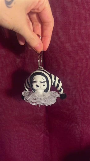 Valentine’s keychains available! Limited run. Not making this design again! #valentinesdaygifts #clowns #keychains #handmadekeychain #clownart