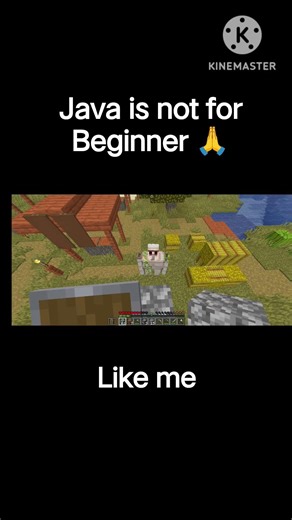#minecraft Java Minecraft is not for beginners #gaming