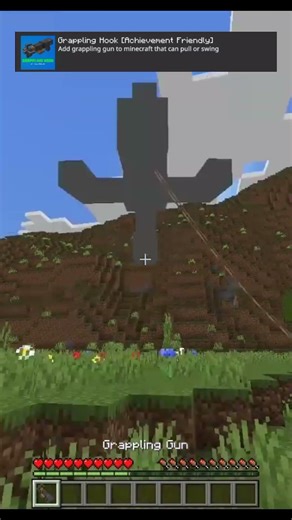 Cool add-ons for Minecraft bedrock/PE part.58 | Grappling hook #minecraft #addon #shorts #fyp