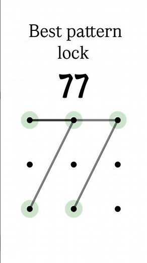 best pattern lock number 77 subscribe my YouTube channel and like my short video Best pattern lock 🔒