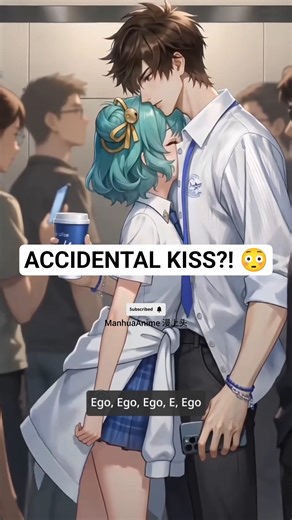 I Didn’t Mean to Kiss You… The Elevator Shook! 😳 #anime #animedrama #animeedit #animeshorts