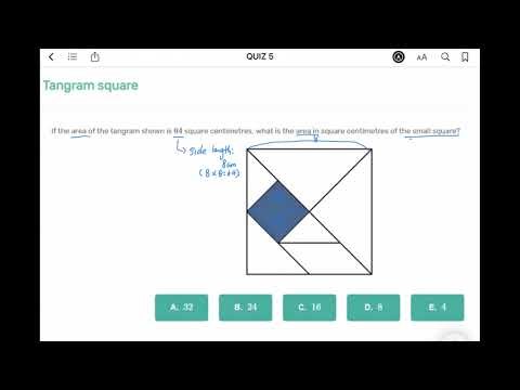 5. Split the shape - Tangram square
