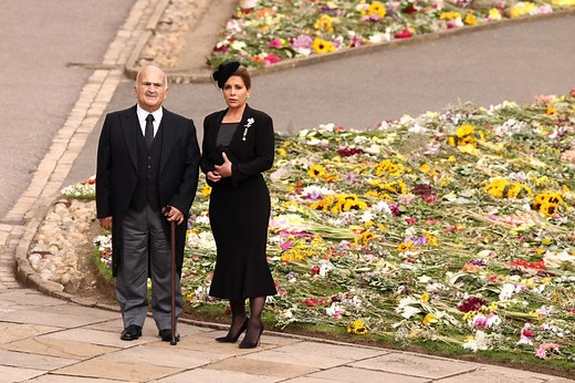 Princess Haya bint Hussein Makes a Rare Appearance at Queen Elizabeth's Committal Service