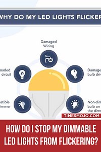 How do I stop my dimmable LED lights from flickering? - TimesMojo