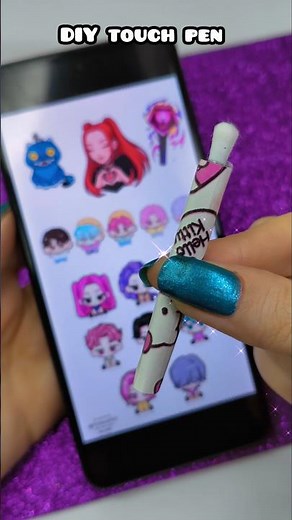 how to make touch pen 💖 #diy #shorts #craft