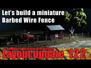 How to build a custom Barbed Wire Fence for you model train layout. Or at least see how I did it. :)