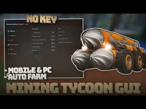 *NEW* Ultimate Mining Tycoon Script NO KEY - Auto Farm Money, Auto Mine, & More..