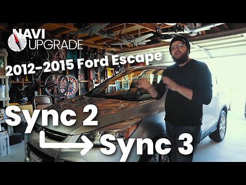 2012-2015 Ford Escape Sync 2 to Sync 3 Installation