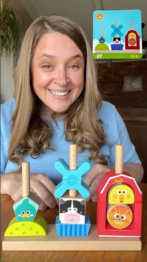 Old Mac Donald 🐮🧑🏼‍🌾 Farm Animal Building Blocks for Toddlers ! #toddlerlearning #nurseryrhymes