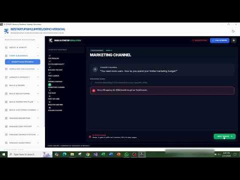 BIZSTARTUPSIM (DEMO) — Startup Decision Simulator