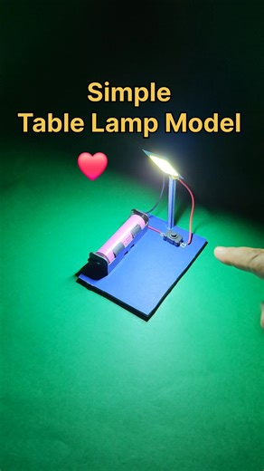 Simple Table Lamp Model ❤️ DIY Table Lamp #diy #shorts #ytshorts