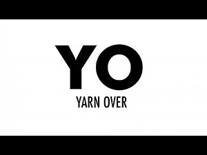 The Yarn Over (YO) :: Knitting Abbreviations :: Right Handed