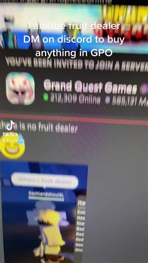 GPO Fruits Seller on TikTok