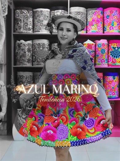 Existe un color mas cautivador que el color AZUL MARINO? Es una belleza de vestuario, y solo lo encuentras en casa de bordados naty #polleras #diseñosexclusivos #azulmarino #tendencia #bordadurianaty #vestuario #calidad #santiaguera #paratii