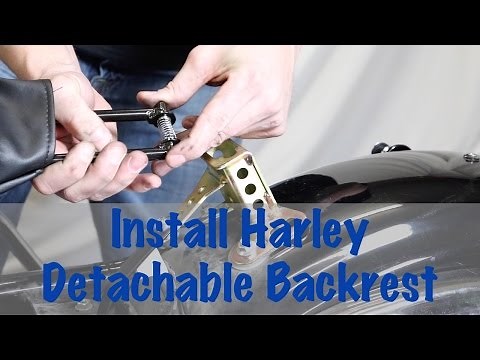 Install Detachable Rider Backrest Hardware on Harley Davidson | Biker Podcast