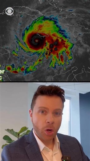 4.6K views · 19 reactions | Hurricane Melissa is now tied for the second-strongest hurricane ever recorded in the Atlantic Ocean for its sustained wind speed, which has reached 185 mph — stronger than 2005’s Hurricane Katrina. It’s pressure is also among the lowest ever recorded in the Atlantic, indicating an incredibly powerful storm. @andrewkozaktv breaks down the latest. | CBS News Planet | Facebook
