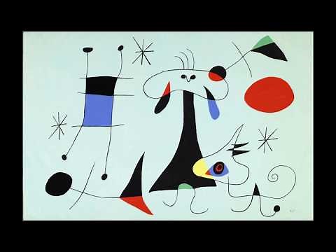 Animation du tableau " Mira el sol " Joan MIRO 1949