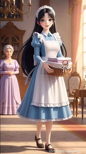 From Servant to Princess | Zishy’s Fairytale Journey Part 01✨💕👑 #aiprincess #fairyanimation