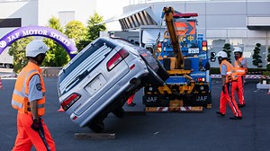 Japan Has a Tow Truck Competition Where Pros Race to Gently Tip Over Cars