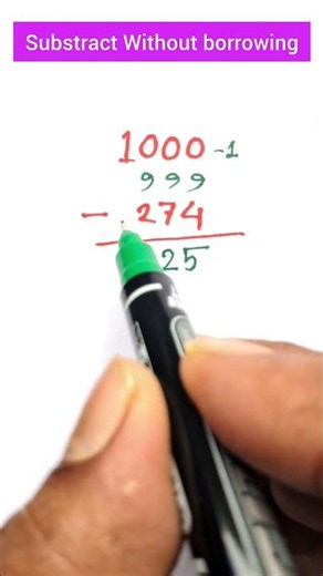 Subtract without Borrowing #maths #mathstricks #shortsfeed #mathematics #education #shorts