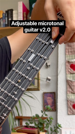 The guitar and beyond - Adjustable microtonal guitar v2.0