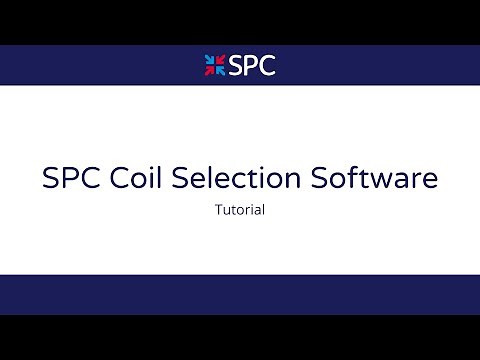 SPC Coil Selection Software Tutorial