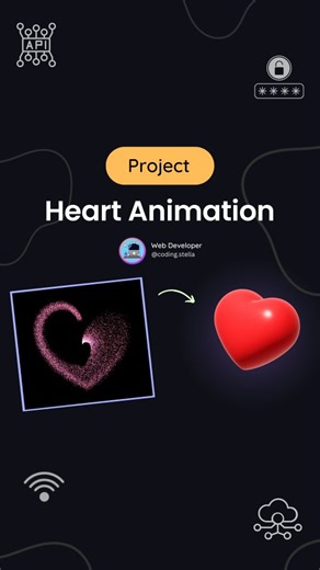 Stella • Coding • HTML • CSS • JAVASCRIPT on Instagram: "Heart Animation using HTML CSS JS 💙🫶 Next level Animation of heart particles 🤯🥶 💬 Comment “Heart” for source code [for my followers] Prove your coding skills to your valentine 🚀 Date a PROGRAMMER They breaks KEYBOARD not HEARTS 🌸 !! FOLLOW US TO LEARN CODING !! Follow for more @coding.stella 💙 Tags Your Friends 😉 Don’t forget Like ♥️ and share 💬 Save for future references 📖 If you found this content useful, please tap the ♥️ ico