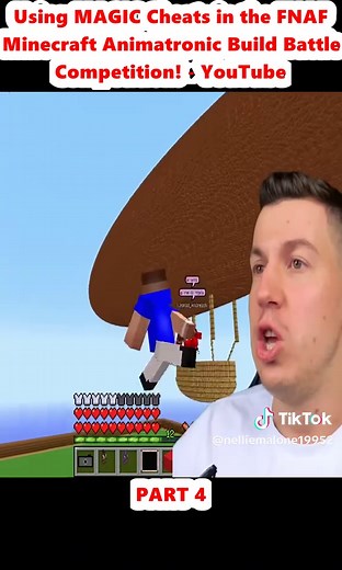 Using MAGIC Cheats in FNAF Minecraft Build Battle
