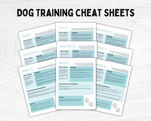 Puppy Training Printable Bundle, 8 Weeks to 2 Years Dog Training Guide, Socialization & Milestone Planner Pdf,puppy Training for New Puppy - Etsy