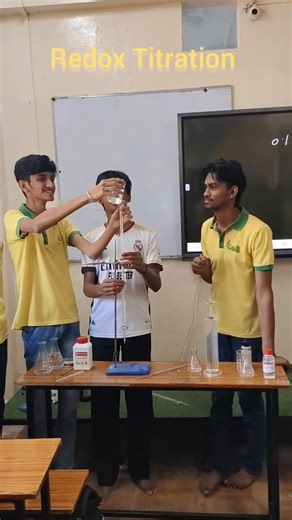 Redox Titration Demo” “Color change = Chemistry magic! 🧪✨ #Titration #Chemistry #cellacademy