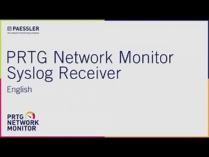 PRTG Syslog receiver （日本語字幕付き）
