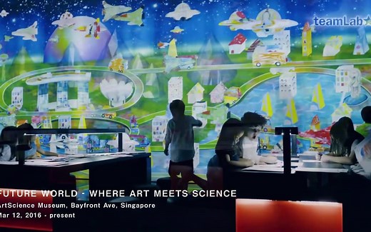【Teamlab】创意交互！童趣涂鸦变身彩绘艺术小镇《Sketch Town》！