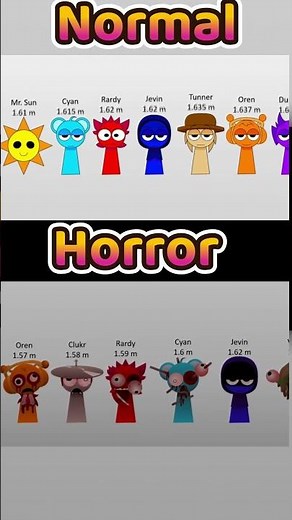 ✨Sprunki Size Comparison ✨| Animation meme