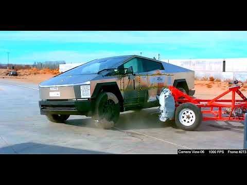 Tesla Cybertruck crash tests, from the NHTSA.