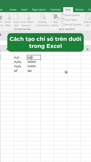 Cách tạo số mũ trong Excel dễ dàng