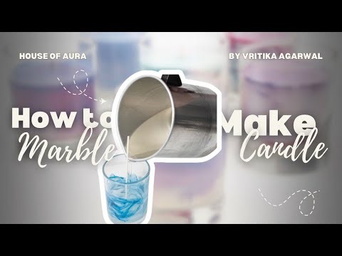 How to Make Marble Candles at Home | Easy Marble Candle Making Tutorial
