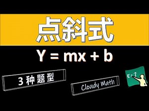 中文版 | 第二课 - 点斜式 Slope intercept Form | 美国高中数学 | 代数 1