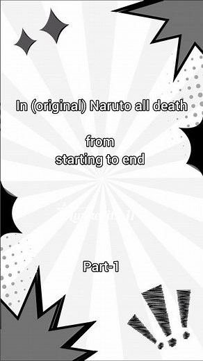 in original Naruto all death from starting to end ✨🎀 #naruto #anime #narutoshippuden