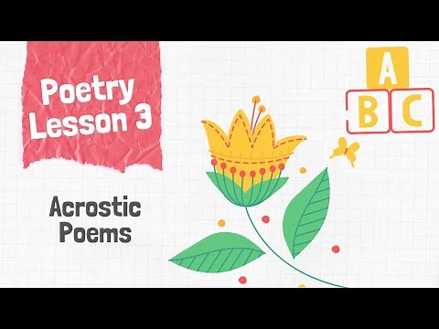 Poetry Lesson 3 | Acrostic Name Poems